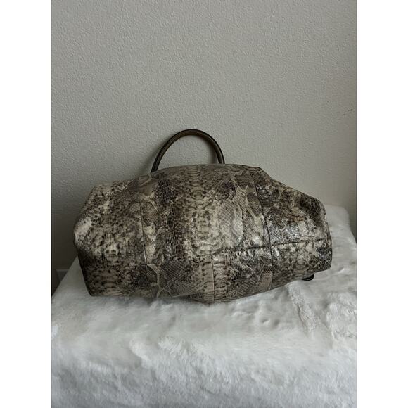 COACH Python Purse Bag Shoulder Snake Animal Handle Strap Leather - Picture 6 of 14